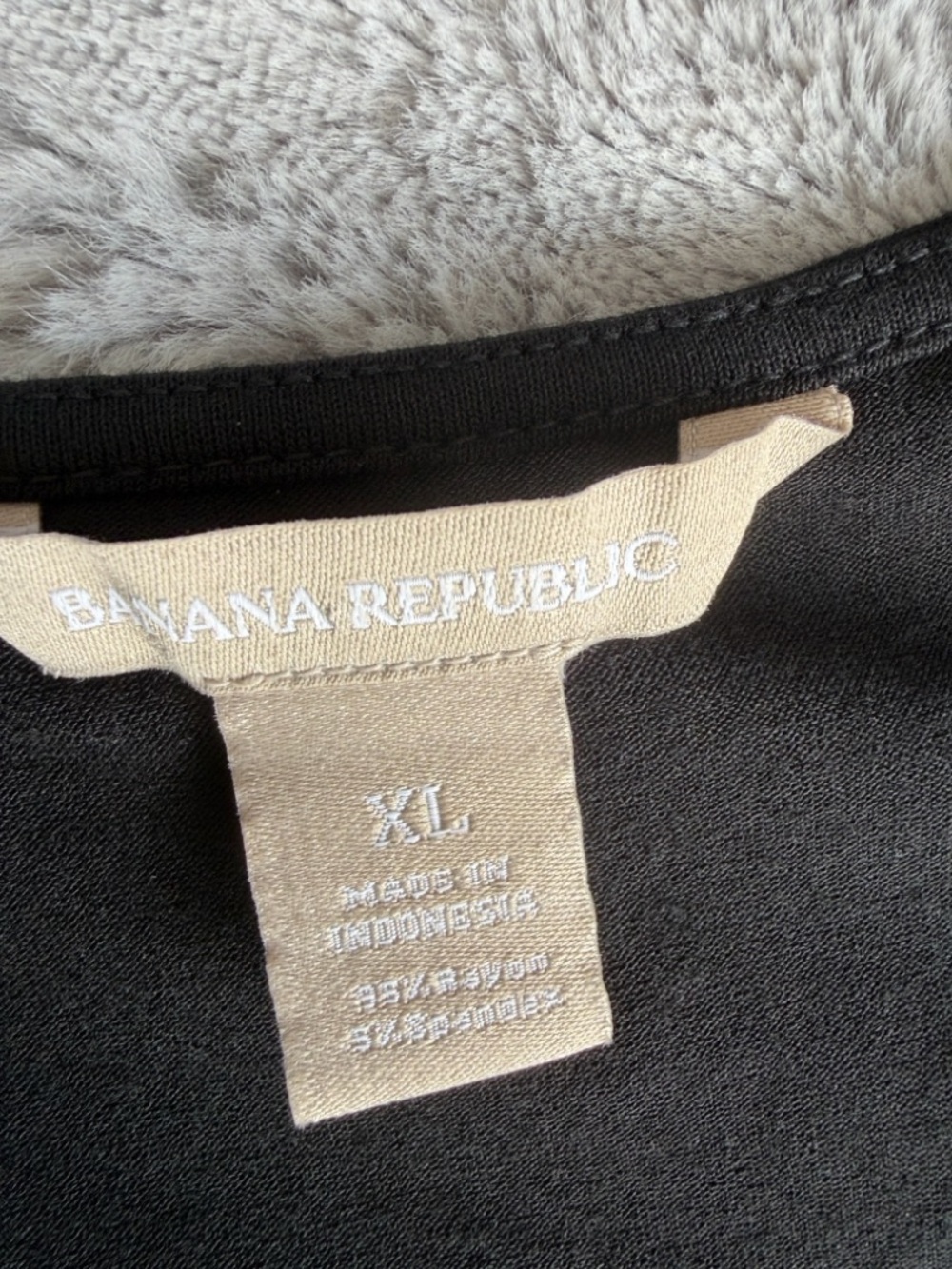 Banana Republic Black Long-Sleeve Wrap-Style Dress - Picture 3 of 3